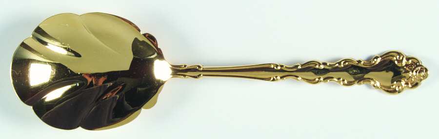 Gold Beethoven (Gold Electroplate) Solid Shell Casserole Spoon