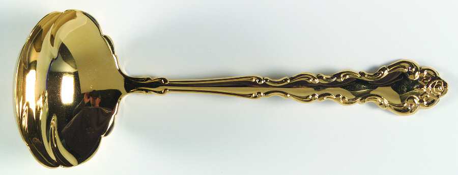 Gold Beethoven (Gold Electroplate) Solid Gravy Ladle