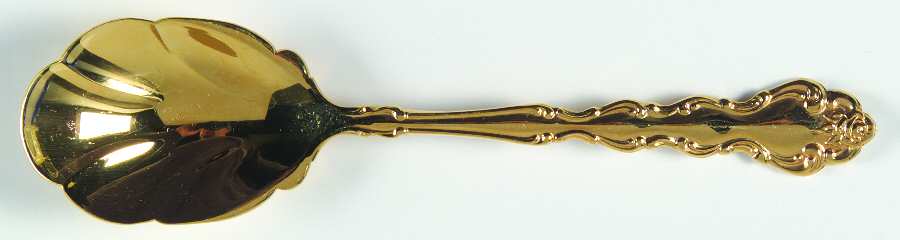 Gold Beethoven (Gold Electroplate) Sugar Shell Spoon