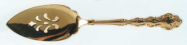 Gold Beethoven (Gold Electroplate) Solid Pierced Pie Server