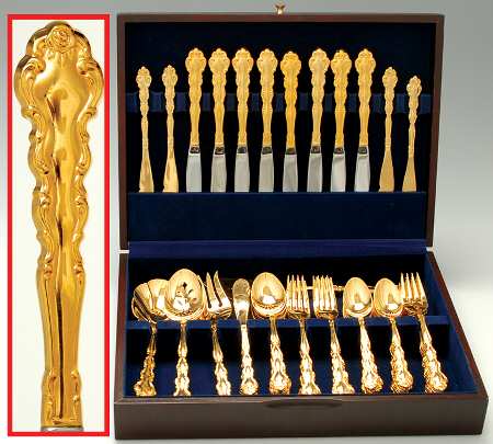 Gold Beethoven (Gold Electroplate) 62 Piece Set