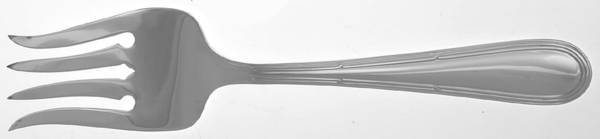 Golden Becket (Gold Electroplate) Medium Solid Cold Meat Serving Fork