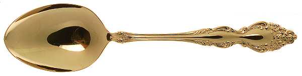 Golden Baroque Rose (Gold Electroplate) Tablespoon (Serving Spoon)
