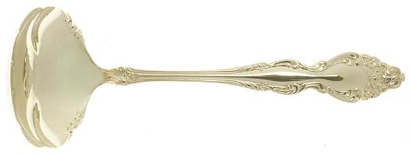 Golden Baroque Rose (Gold Electroplate) Solid Gravy Ladle
