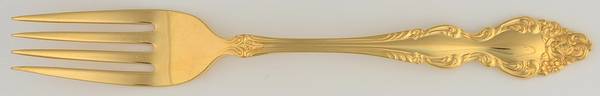 Golden Baroque Rose (Gold Electroplate) Fork