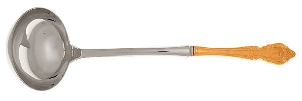 Golden Brahms (Gold Electroplate) Soup Ladle with Stainless Bowl HC