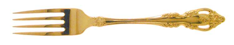 Golden Brahms (Gold Electroplate) Fork