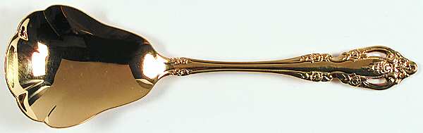 Golden Brahms (Gold Electroplate) Solid Shell Casserole Spoon