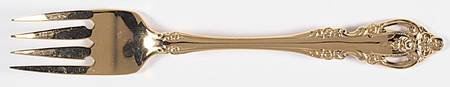Golden Brahms (Gold Electroplate) Individual Salad Fork