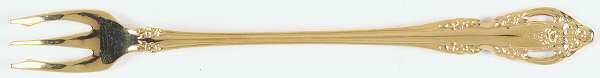 Golden Brahms (Gold Electroplate) Cocktail/Seafood Fork