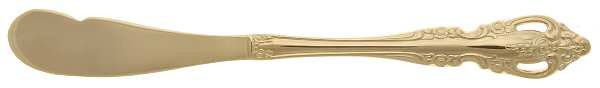 Golden Brahms (Gold Electroplate) Flat Handle Butter Spreader