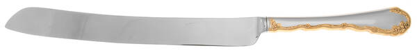 Golden Belle Rose (Stainless) Wedding Cake Knife with Stainless Blade HC