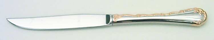 Golden Belle Rose (Stainless) Individual Steak Knife Hollow Handle