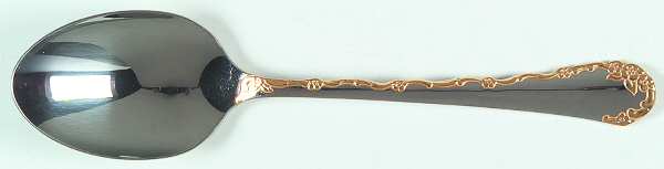 Golden Belle Rose (Stainless) Place/Oval Soup Spoon