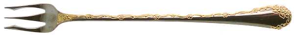 Golden Belle Rose (Stainless) Cocktail/Seafood Fork
