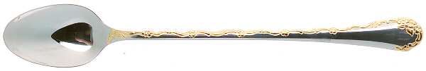 Golden Belle Rose (Stainless) Iced Tea Spoon