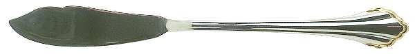 Golden Clarette (Stainless, Gold Accent) Flat Handle Master Butter Knife