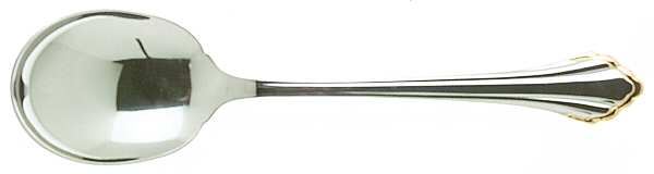 Golden Clarette (Stainless, Gold Accent) Sugar Spoon