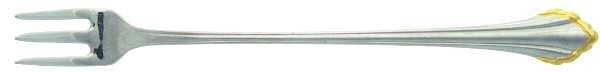Golden Clarette (Stainless, Gold Accent) Cocktail/Seafood Fork