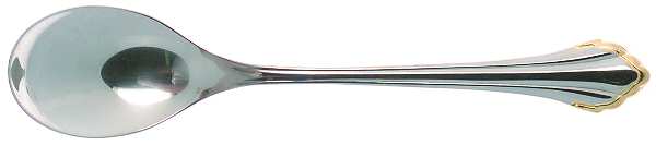 Golden Clarette (Stainless, Gold Accent) Ice Cream Spoon Individual