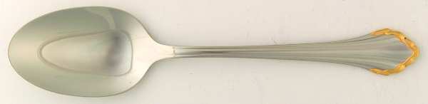Golden Clarette (Stainless, Gold Accent) Tablespoon (Serving Spoon)