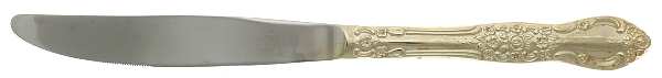 Golden Carolina (Gold Electroplate) Modern Solid Knife