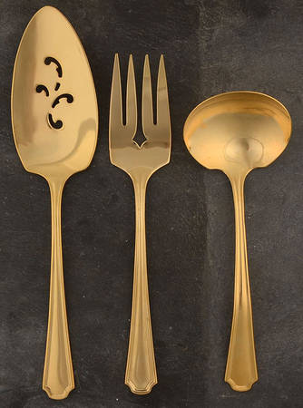 Golden Clairhill (Gold Electroplateate) 3 Piece Completer Set