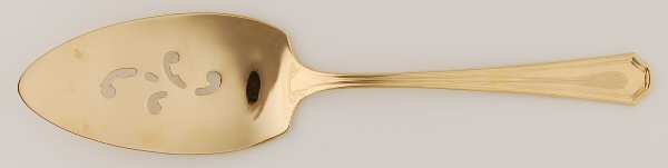 Golden Clairhill (Gold Electroplateate) Solid Pierced Pie Server