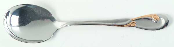 Golden Calla Lily (Stainless, Gold Accent) Sugar Spoon