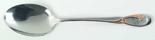 Golden Calla Lily (Stainless, Gold Accent) Tablespoon (Serving Spoon)