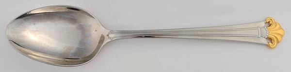 Golden Constantine (Stainless, Gold Accent) Tablespoon (Serving Spoon)
