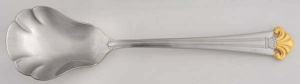 Golden Constantine (Stainless, Gold Accent) Sugar Spoon
