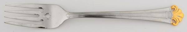 Golden Constantine (Stainless, Gold Accent) Individual Salad Fork
