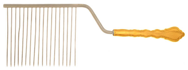 Golden Duet (Gold Electroplate) Cake Breaker with Silverplate Prongs HC