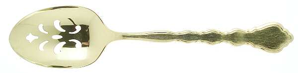 Golden Duet (Gold Electroplate) Pierced Tablespoon (Serving Spoon)