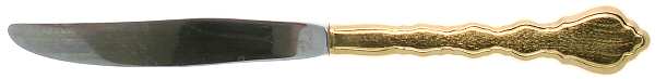 Golden Duet (Gold Electroplate) Modern Hollow Knife