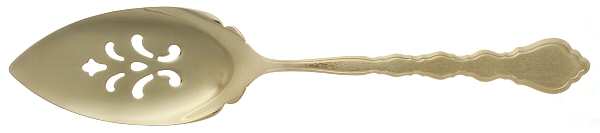 Golden Duet (Gold Electroplate) Solid Pierced Pie Server