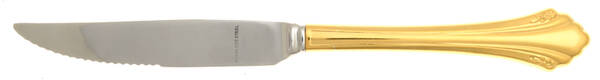 Golden Enchantment (Gold Electroplate, 1986) Steak Knife Individual Hollow, Serrate HC