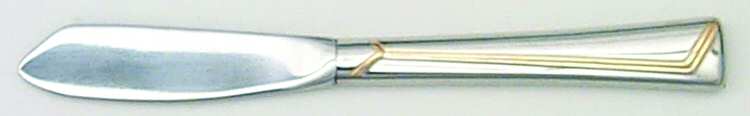Golden Era (Stainless-Gold Accent) Hollow Handle Master Butter Knife