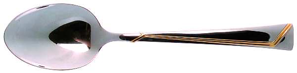 Golden Era (Stainless-Gold Accent) Tablespoon (Serving Spoon)