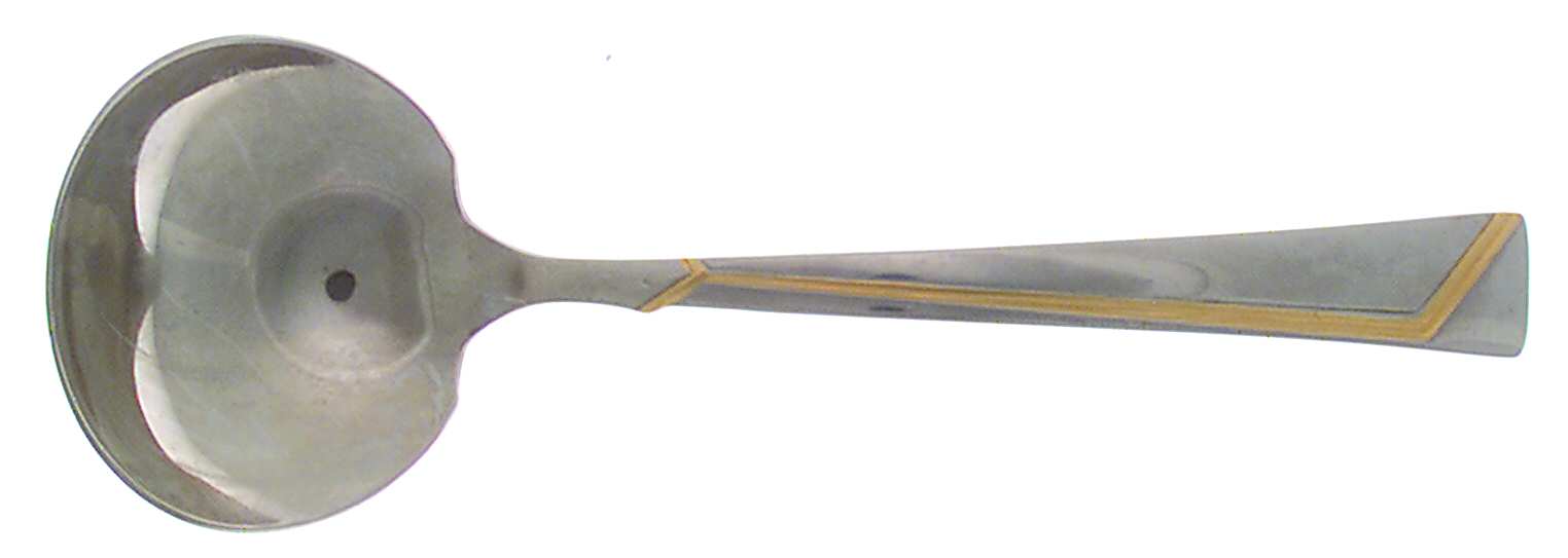 Golden Era (Stainless-Gold Accent) Solid Gravy Ladle