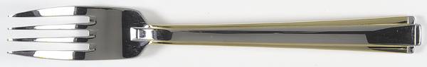 Golden Etage (Stainls, Gold Accent) Individual Solid Fish Fork
