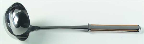 Golden Etage (Stainls, Gold Accent) Solid Soup Ladle