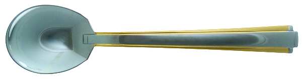 Golden Etage (Stainls, Gold Accent) Round Bowl Soup Spoon (Cream Soup)