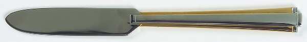 Golden Etage (Stainls, Gold Accent) Flat Handle Butter Spreader