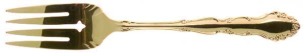 Golden Flirtation (Gold Electroplate) Individual Salad Fork