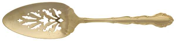 Golden Flirtation (Gold Electroplate) Solid Pierced Pie Server