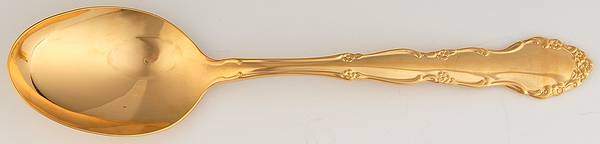 Golden Flirtation (Gold Electroplate) Place/Oval Soup Spoon