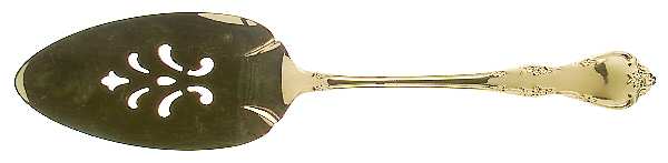 Golden Fredericksburg (Gold Electroplate) Solid Pierced Pie Server