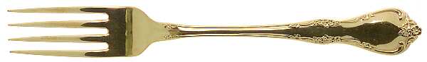 Golden Fredericksburg (Gold Electroplate) Fork